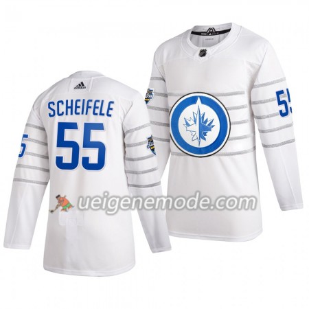 Herren Winnipeg Jets Trikot Mark Scheifele 55 Weiß Adidas 2020 NHL All-Star Authentic